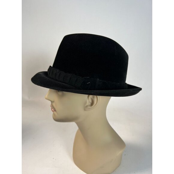 Vintage Borsalino Velour Fedora Hat Made In Italy - Picture 14 of 16